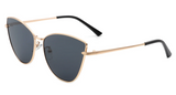 Cat Eye Zonnebril voor Dames - Vintage Ontwerp Metalen Montuur Bril