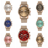 Luxe horloge voor dames - Modieuze quartz uurwerk mesh band zakelijke stijl