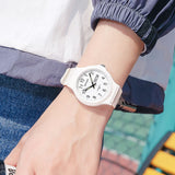 Minimalistisch polshorloge voor dames - Kalenderhorloge waterdicht lichtgevend damesklok