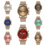 Luxe horloge voor dames - Modieuze quartz uurwerk mesh band zakelijke stijl