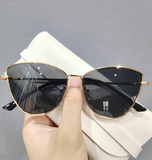 Cat Eye Zonnebril voor Dames - Vintage Ontwerp Metalen Montuur Bril