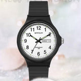 Minimalistisch polshorloge voor dames - Kalenderhorloge waterdicht lichtgevend damesklok