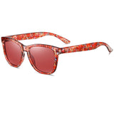 Lunettes de soleil polarisées pour femmes - Lunettes miroir UV400 Square Frames Shades Eyewear