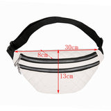 Plaid Bauchtasche für Damen - PU-Leder Crossbody Schulter Fanny Pack Hüfttasche