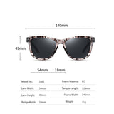 Polarized Sunglasses for Women - Mirror Glasses UV400 Square Frames Shades Eyewear