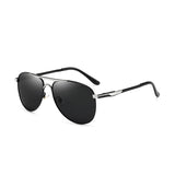 Polarisierte Piloten-Sonnenbrille Unisex - Retro Metallbrille zum Fahren UV400