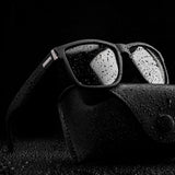 Unisex Polaroid Sunglasses - Square Vintage Glasses Polarized