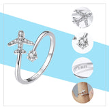 Adjustable Rings For Women - 925 Sterling Silver Open Size Rings