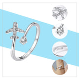 Adjustable Rings For Women - 925 Sterling Silver Open Size Rings