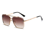 Verlauf-Sonnenbrille für Herren - Metall großer Rahmen Luxus Sonnenbrille UV400