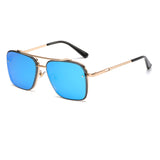 Gradient Zonnebril voor Heren - Metalen Groot Montuur Luxe Zonnebril UV400