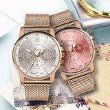 Luxe horloge voor dames - Modieuze quartz uurwerk mesh band zakelijke stijl