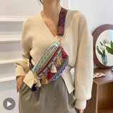 Taillezak met franjes en kwastjes voor dames - Heuptas, schoudertas en crossbody handtas