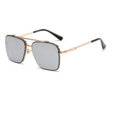Gradient Zonnebril voor Heren - Metalen Groot Montuur Luxe Zonnebril UV400