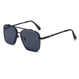 Verlauf-Sonnenbrille für Herren - Metall großer Rahmen Luxus Sonnenbrille UV400