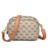 Kleine handtas voor dames - portemonnee schoudertas messenger tas synthetisch leer