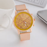 Luxe horloge voor dames - Modieuze quartz uurwerk mesh band zakelijke stijl