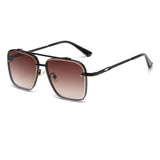Verlauf-Sonnenbrille für Herren - Metall großer Rahmen Luxus Sonnenbrille UV400