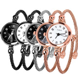 Uitzonderlijk Vintage Retro Horloge voor Dames - Elegant Modieus Polshorloge van Roestvrij Staal