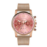 Luxe horloge voor dames - Modieuze quartz uurwerk mesh band zakelijke stijl