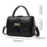 Luxe mode tas - PU leren retro print crossbody schoudertas voor dames en meisjes