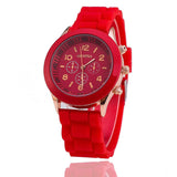 Jelly-Uhr für Damen – Quarzuhrwerk Silikonarmband