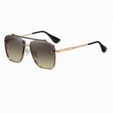 Verlauf-Sonnenbrille für Herren - Metall großer Rahmen Luxus Sonnenbrille UV400