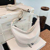 Schoudertas in effen kleur voor dames - polyester crossbody schoudertas handtas voor op de borst