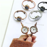 Exquisite Vintage Retro Uhr für Damen - Elegante modische Armbanduhr aus Edelstahl