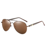 Polarized Pilot Sunglasses Unisex - Driving Retro Glasses Metal UV400