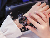 Jelly-horloge voor dames - kwartsuurwerk siliconen band