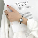 Uitzonderlijk Vintage Retro Horloge voor Dames - Elegant Modieus Polshorloge van Roestvrij Staal