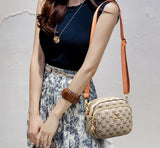 Kleine handtas voor dames - portemonnee schoudertas messenger tas synthetisch leer