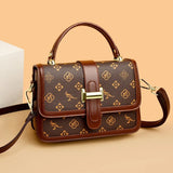 Luxe mode tas - PU leren retro print crossbody schoudertas voor dames en meisjes