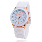 Jelly-Uhr für Damen – Quarzuhrwerk Silikonarmband