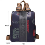Grote Reistas / Studenten Tas voor Dames - Canvas Modieuze School Schouderrugzak