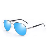 Polarisierte Piloten-Sonnenbrille Unisex - Retro Metallbrille zum Fahren UV400