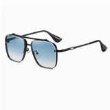 Verlauf-Sonnenbrille für Herren - Metall großer Rahmen Luxus Sonnenbrille UV400