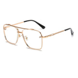 Verlauf-Sonnenbrille für Herren - Metall großer Rahmen Luxus Sonnenbrille UV400