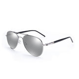 Polarisierte Piloten-Sonnenbrille Unisex - Retro Metallbrille zum Fahren UV400