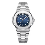 Luxe Vierkante Zakenhorloge - Waterdicht Lumineuze Datum Roestvrij Staal Quartz