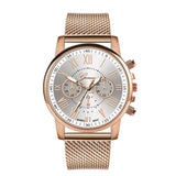 Luxe horloge voor dames - Modieuze quartz uurwerk mesh band zakelijke stijl