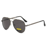 Polarisierte Piloten-Sonnenbrille Unisex - Retro Metallbrille zum Fahren UV400