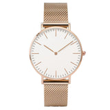 Minimalistische Uhr für Damen - Luxuriöse Quarzuhr mit Mesh-Armband