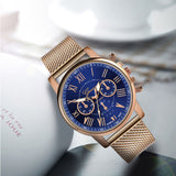 Luxe horloge voor dames - Modieuze quartz uurwerk mesh band zakelijke stijl