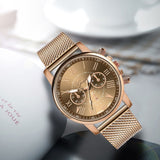 Luxe horloge voor dames - Modieuze quartz uurwerk mesh band zakelijke stijl
