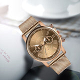Luxe horloge voor dames - Modieuze quartz uurwerk mesh band zakelijke stijl