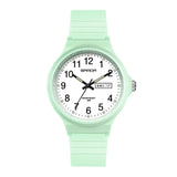 Minimalistisch polshorloge voor dames - Kalenderhorloge waterdicht lichtgevend damesklok
