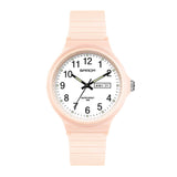 Minimalistisch polshorloge voor dames - Kalenderhorloge waterdicht lichtgevend damesklok