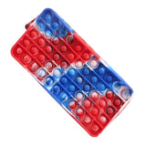 Antistress Pop It Fidget Pencil Case - Sensory Silicone Toy Bubble Storage Bag For Children Kids Large Pops Its